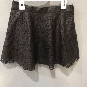 Girls faux leather skirt